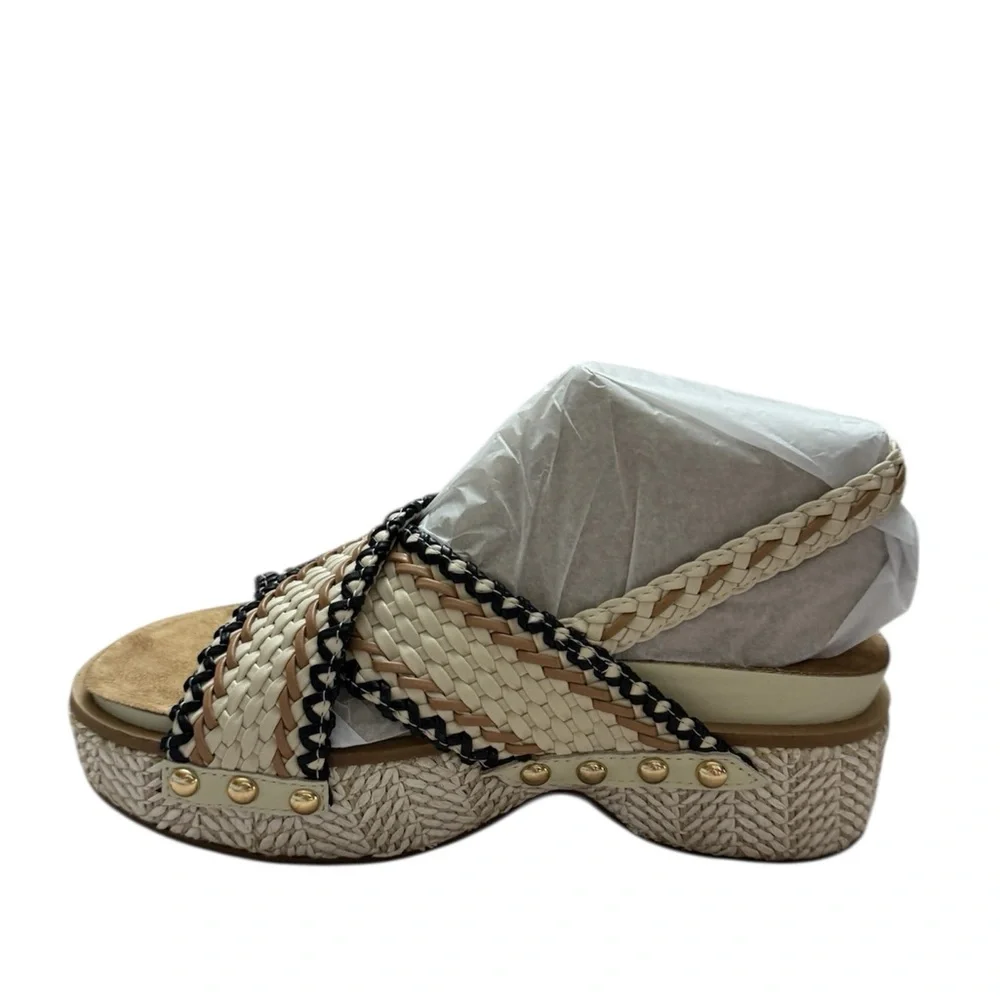 Kelsi Dagger Brooklyn Pace Raffia Platform Sandals